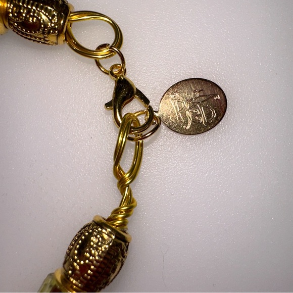 Ice Blue Crystal &  Pearl Twisted Beaded Bracelet - Picture 5 of 6